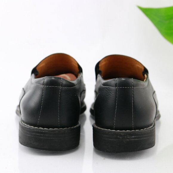 Sandro‎ Moscoloni Mens Jacob Venetian Loafer Size 9 D Black Leather Slip-On Shoe main image 5